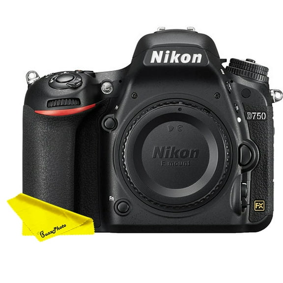 Nikon D750 DSLR Camera (Body Only) with FREE Buzz-Photo Cleaning Cloth