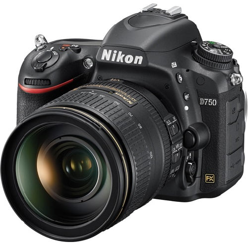 Nikon D750 - Digital camera - SLR - 24.3 MP - Full Frame - 5x optical zoom AF-S VR 24-120mm lens - Wi-Fi