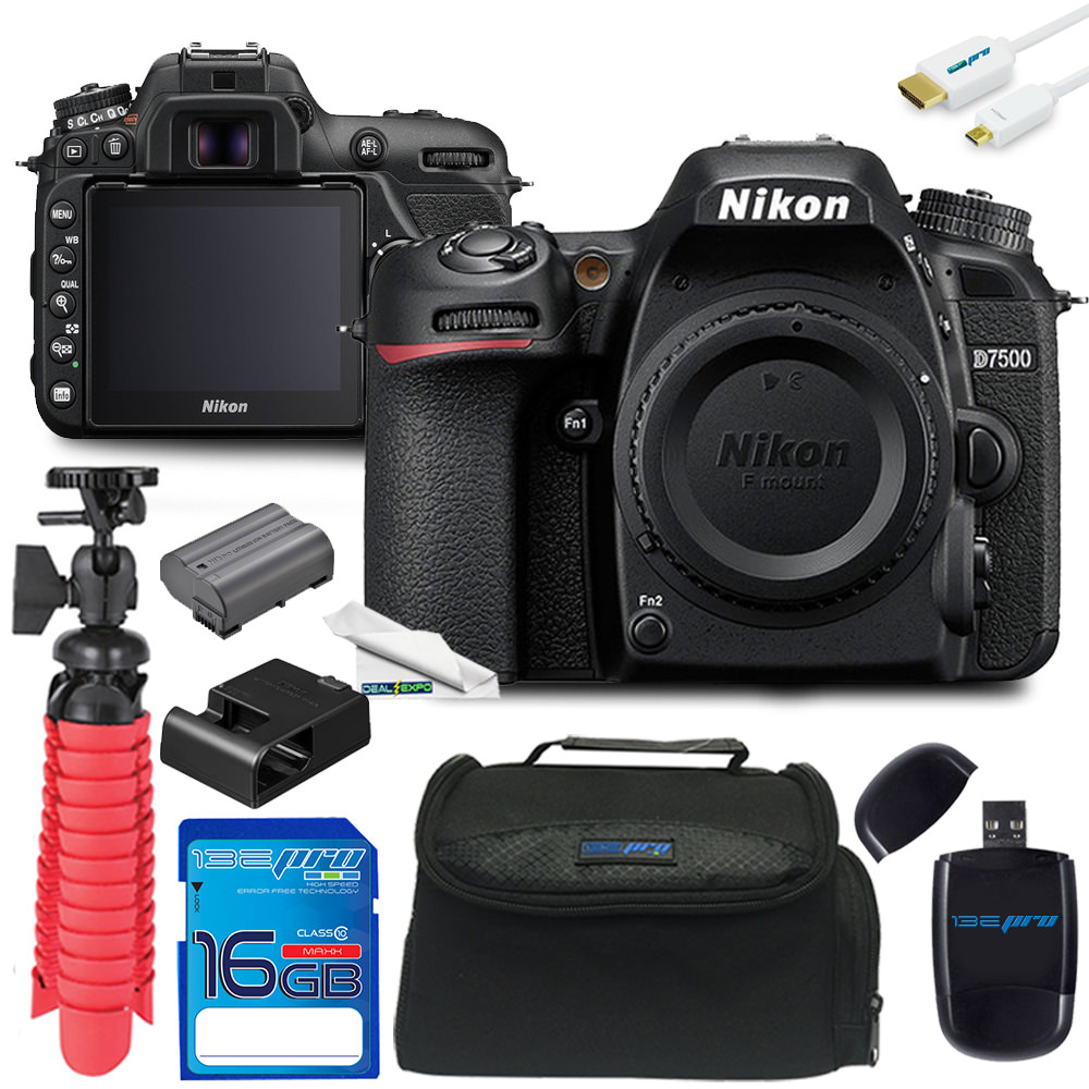 Nikon D7500 DSLR Camera (Body) + Expo Essentials Kit - image 1 of 6