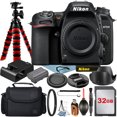 thumbnail image 1 of Nikon D7500 DSLR Camera (Body Only) 20.9MP DX-Format CMOS Sensor with 32GB Memory Card + Case + Tripod + UV Filter + Acell Accessory Bundle, 1 of 10