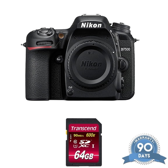 Nikon D7500 DSLR Camera (Body Only) - with Memory Card