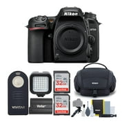 nikon d7500 dslr camera body with nikon bag and 64gb accessory bundle