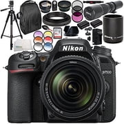 Nikon D7500 DSLR Camera with 18-140mm Lens 19PC Accessory Bundle   Includes Ultimaxx 500mm F/8.0 Multi Coated High-Power Preset Telephoto Lens + MORE