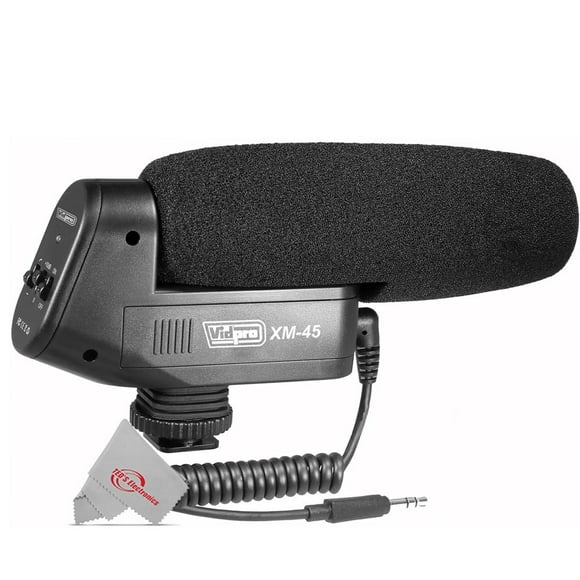 Nikon D7500 Digital SLR Camera External Microphone with Handheld and On Camera Use Universal XM-45