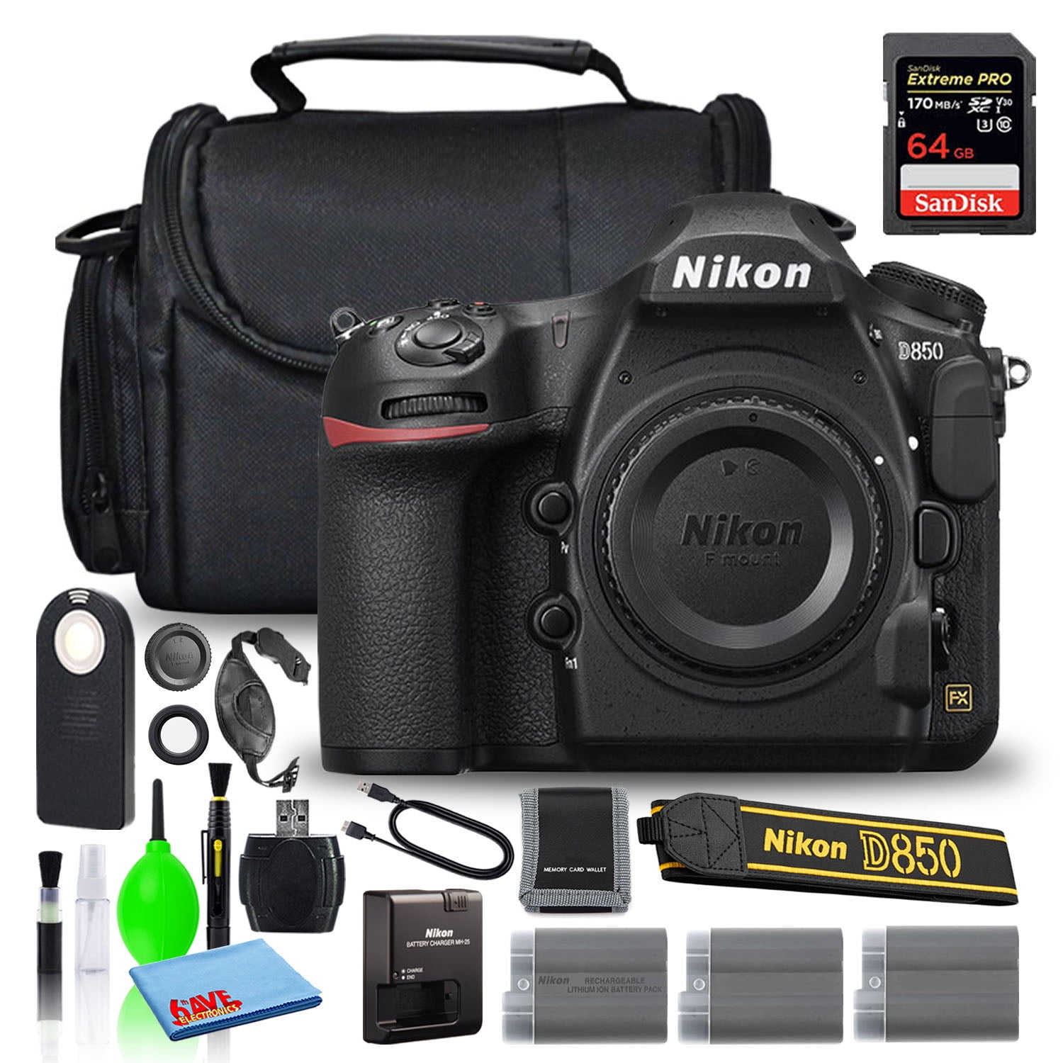 Nikon D850 DSLR Camera 1585, (D850 Camera Body) B&H Photo