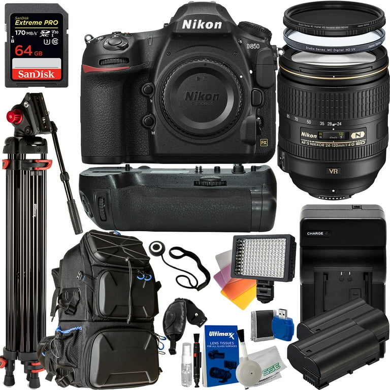 Nikon D850 DSLR Camera with AF-S NIKKOR 24-120mm f/4G ED VR Lens