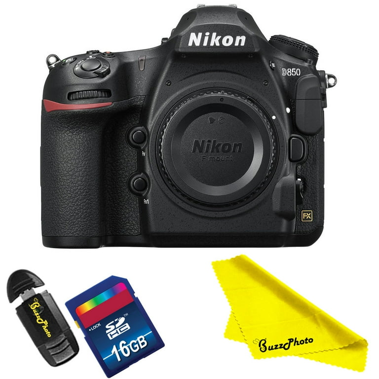 Nikon D850 DSLR 45.7MP BSI CMOS Sensor, 4K UHD Video, Cleaning 