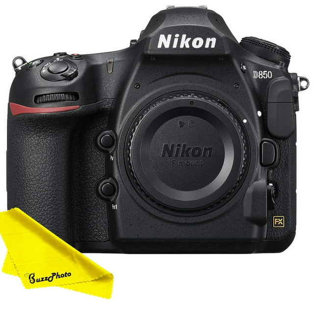 Nikon D850 DSLR Camera (Body Only) with FREE Buzz-Photo Cleaning Cloth