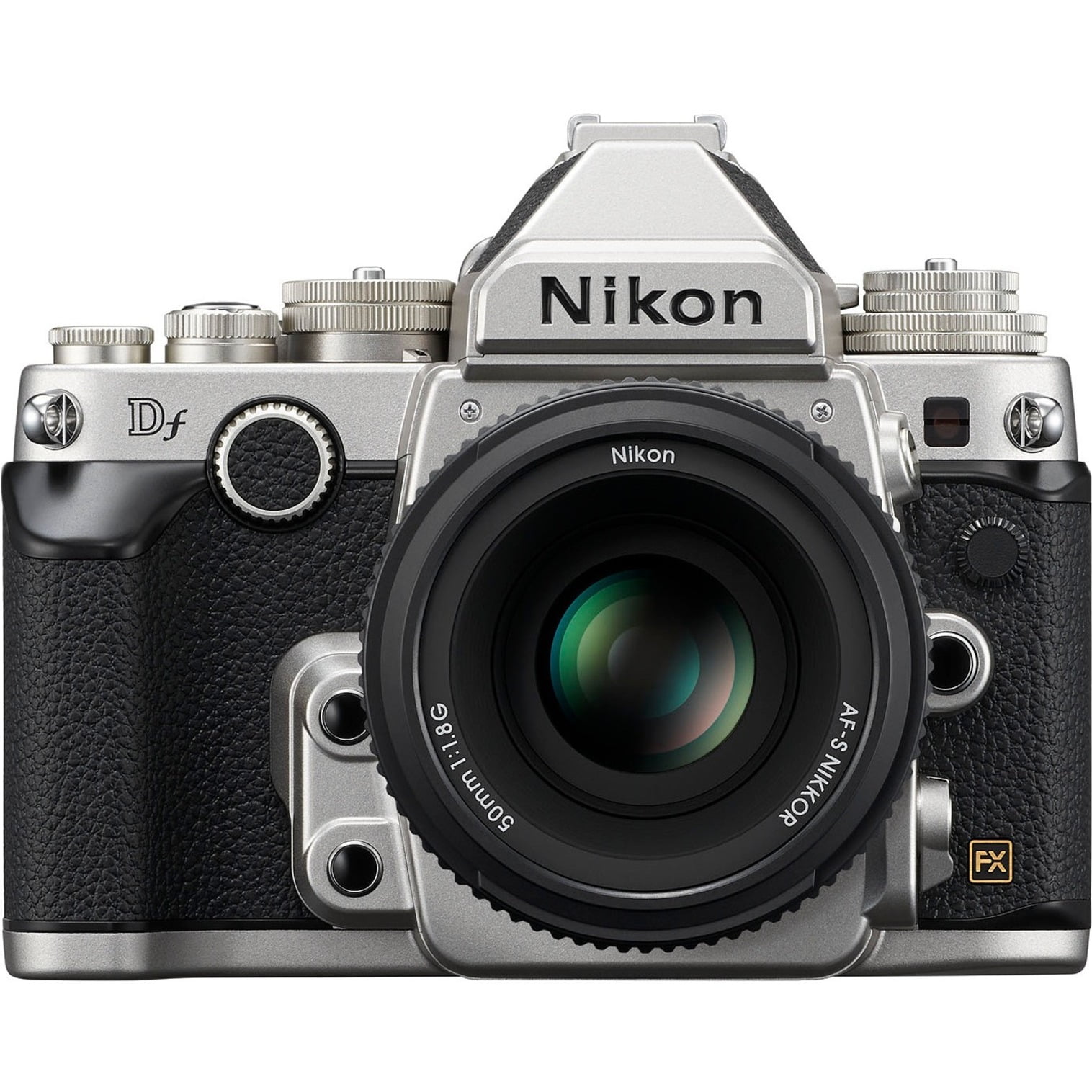 Nikon Df 16.2 Megapixel Digital SLR Camera with Lens, 50 mm, Silver