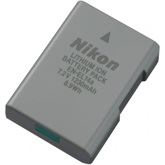 Nikon EN EL14a - Battery - Li-Ion - 1230 mAh - for Nikon D3200, D3300, D3400, D3500, D5200, D5300, D5500, D5600, Df; Coolpix P7700, P7800