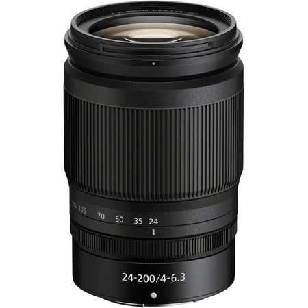 NIKKOR Z 24-200mm f/4-6.3 VR Telephoto Zoom Lens for Nikon Z Cameras - Black