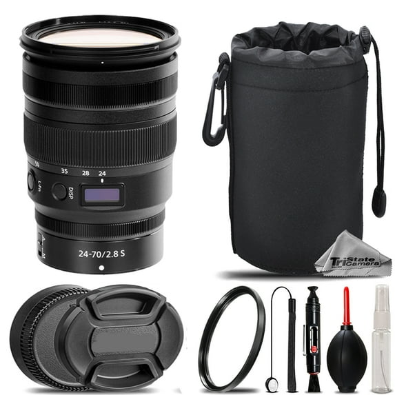 Nikon NIKKOR Z 24-70mm f/2.8 S Lens+ UV Filter+ + Hood + Lens Pouch- Basic Kit