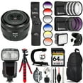 thumbnail image 1 of Nikon NIKKOR Z 26mm f/2.8 Lens+ Pro Flash + LED Light - 64GB Accessory Bundle (International Version), 1 of 9