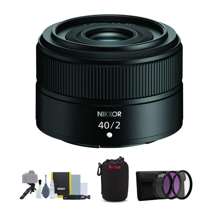 Nikon NIKKOR Z 40mm f/2 Lens Bundle with Cleaning/Filter Kit and