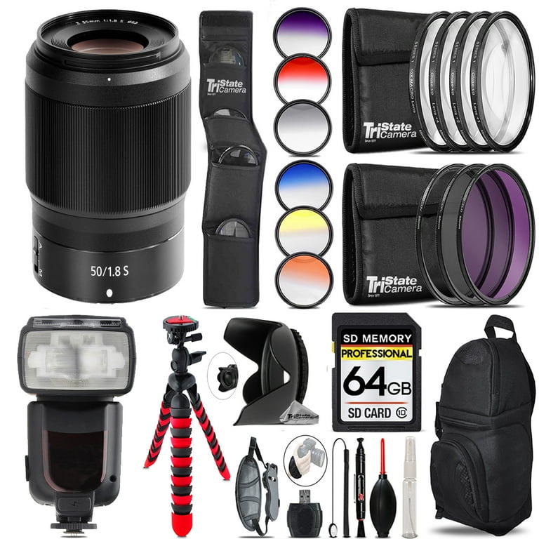 Nikon NIKKOR Z 50mm S Lens +13 Piece Filter More- 64GB