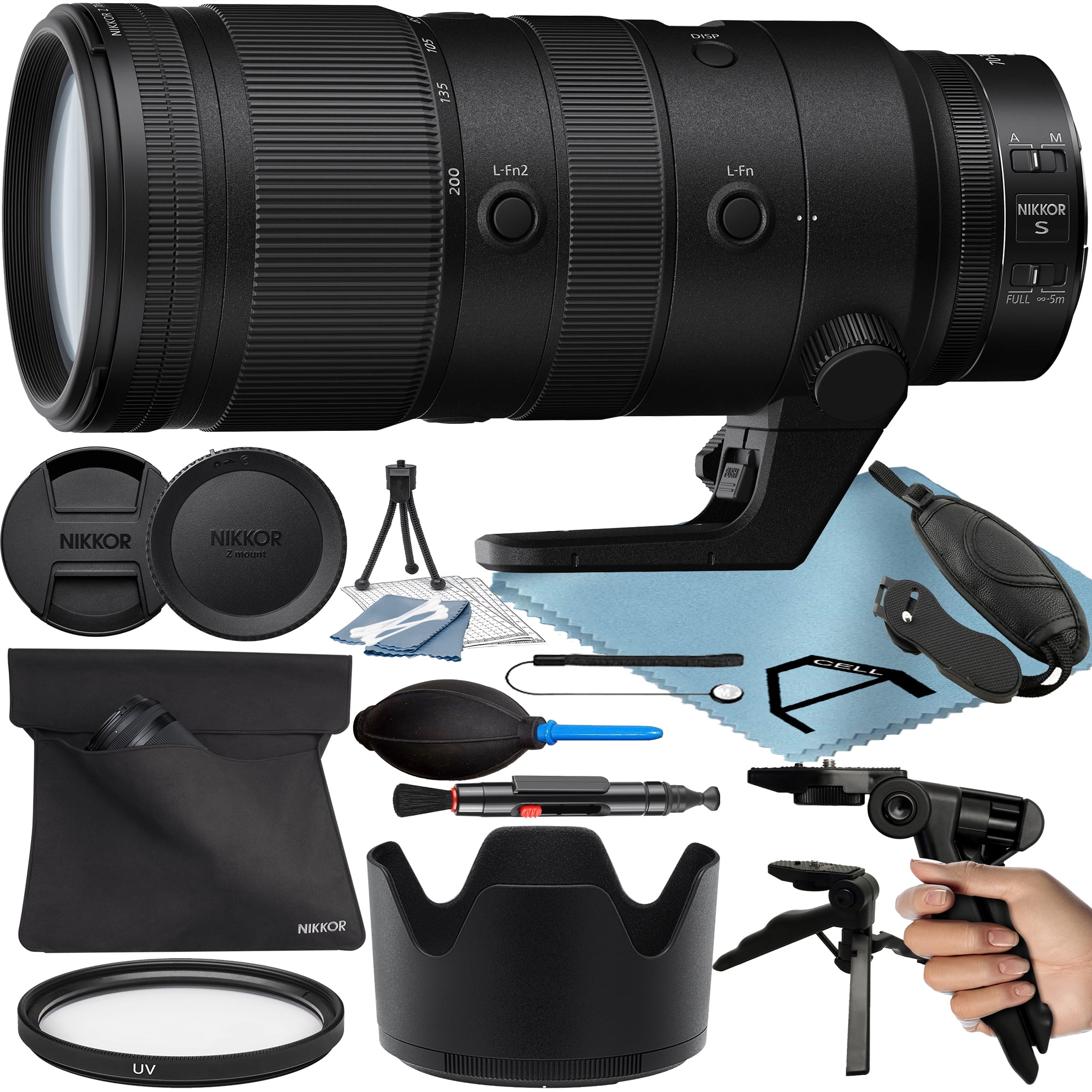 Nikon NIKKOR Z 70-200mm F/2.8 VR S Lens with Tripod + UV Nikon NIKKOR Z 70-200mm F/2.8 VR S Lens with Tripod + UV