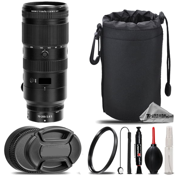 Nikon NIKKOR Z 70-200mm f/2.8 VR S Lens + UV Filter+ + Hood + Lens Pouch- Basic Kit