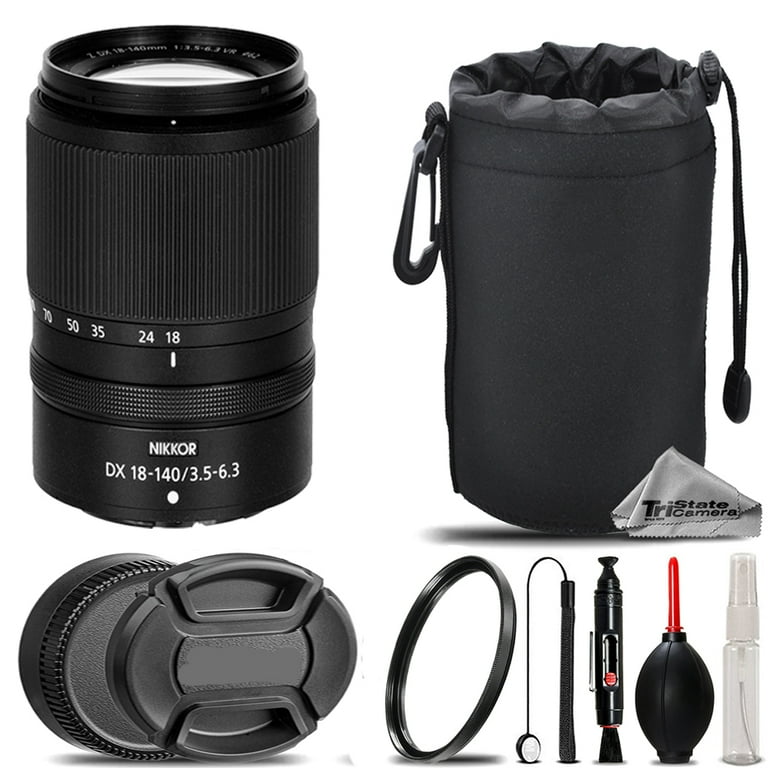 Nikon NIKKOR Z DX 18-140mm f/3.5-6.3 VR Lens + UV Filter+ + Hood +
