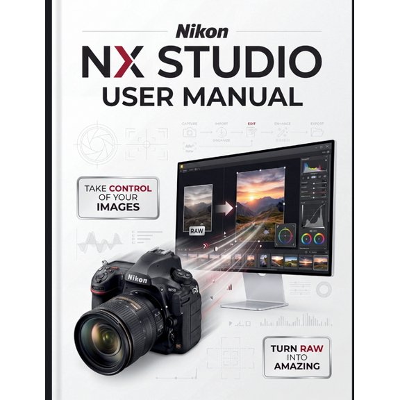 Nikon NX Studio User Manual: The Definitive Step-by-Step Guide to RAW Processing, Image Editing, and Video Workflows-Com, (Paperback)