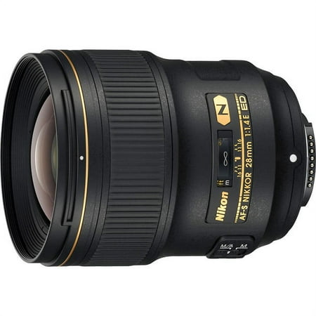 Nikkor AF-S 28mm f/1.4 E ED Wide-Angle Lens for Nikon D3 - Black
