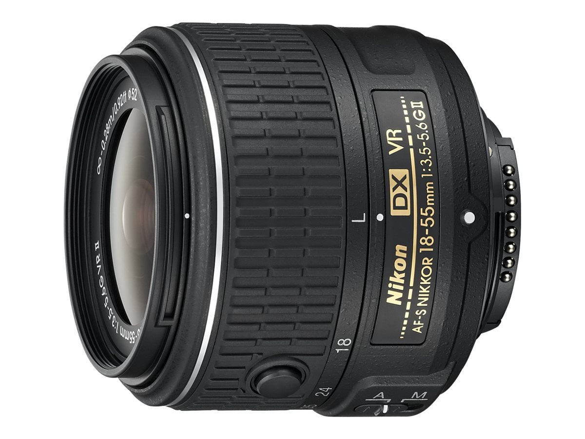 Nikon Nikkor AF-S - Zoom lens - 18 mm - 55 mm - f/3.5-5.6 G AF-S DX VR II - Nikon F - for Nikon
