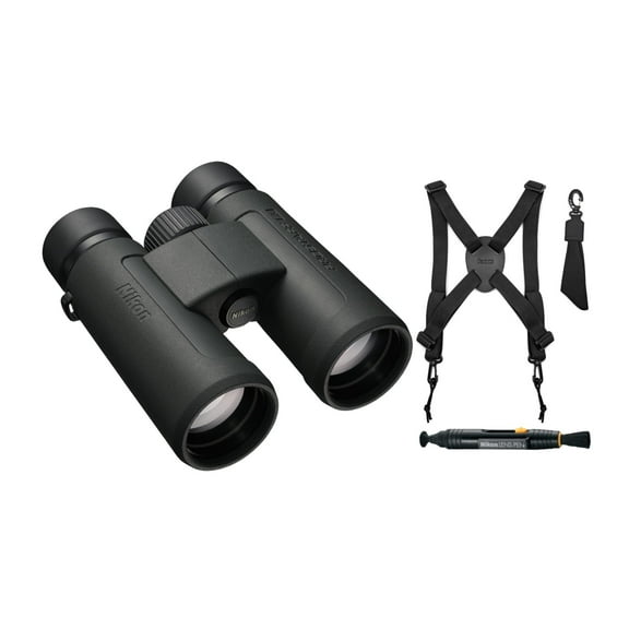 Nikon Prostaff P3 10X42 Binoculars with Harness and Lens Pen Cleaning System