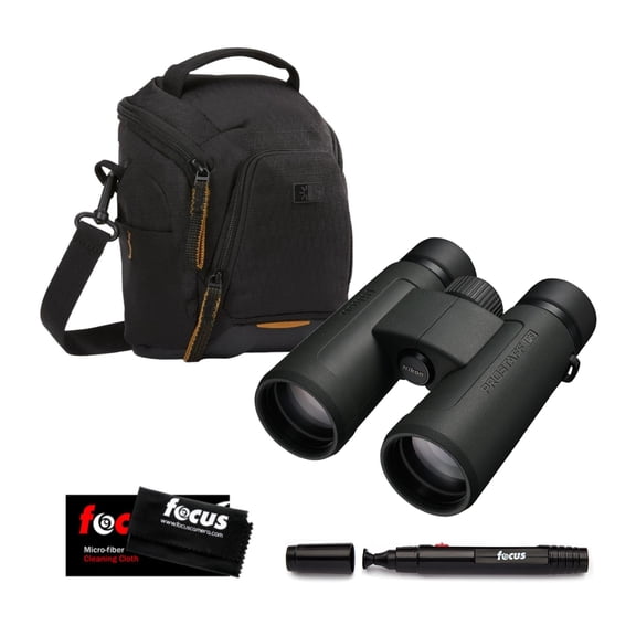 Nikon Prostaff P3 8X42 Binoculars and Black Camera Shoulder Bag Bundle