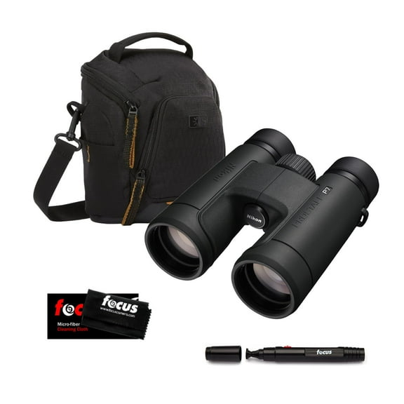 Nikon Prostaff P7 10X42 Binoculars and Black Camera Shoulder Bag Bundle