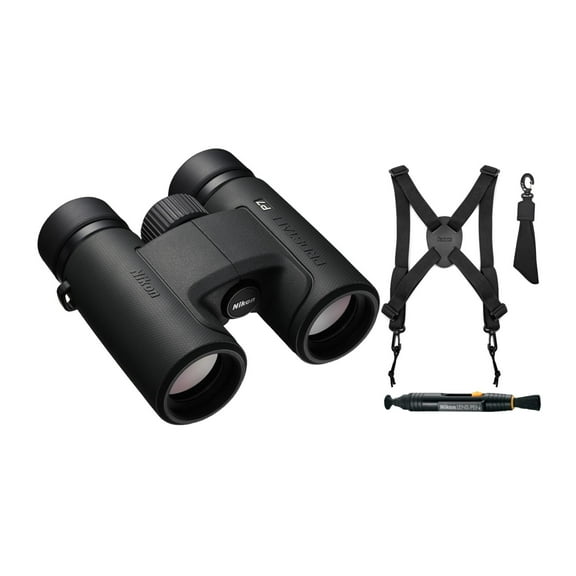 Nikon Prostaff P7 8X42 Binoculars with Harness and Lens Pen Cleaning System