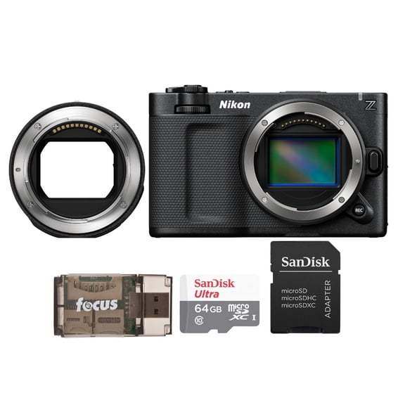 Nikon RED ZR 6K 24.5MP Full-Frame Cinema Camera Bundle with Mount Adapter, Memory Card and Reader (4 Items)