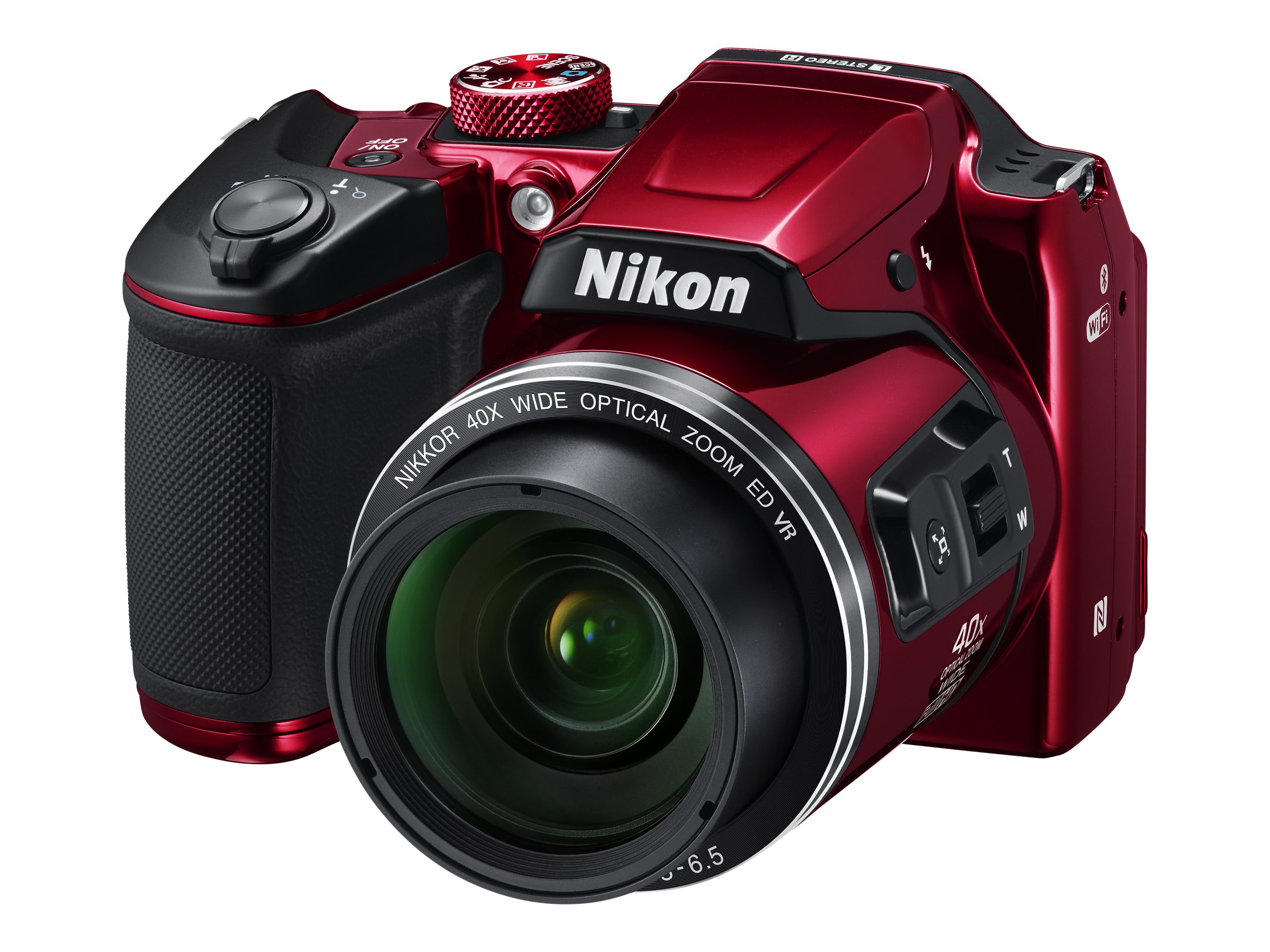 Nikon Red COOLPIX B500 Digital Camera with 16 Megapixels and 40x Optical Zoom - image 1 of 11
