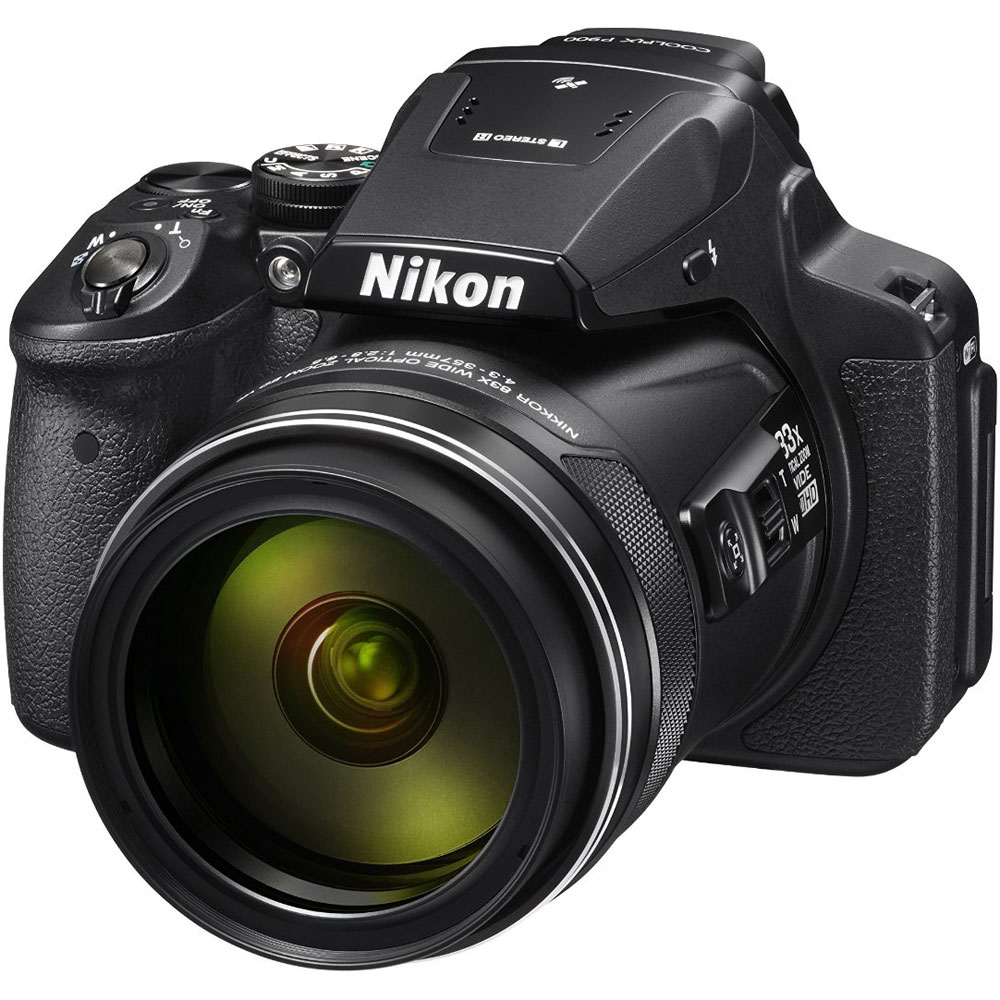 Nikon Silver Coolpix P900 Digital Camera with 16 Megapixels and 83x Optical Zoom - image 1 of 10