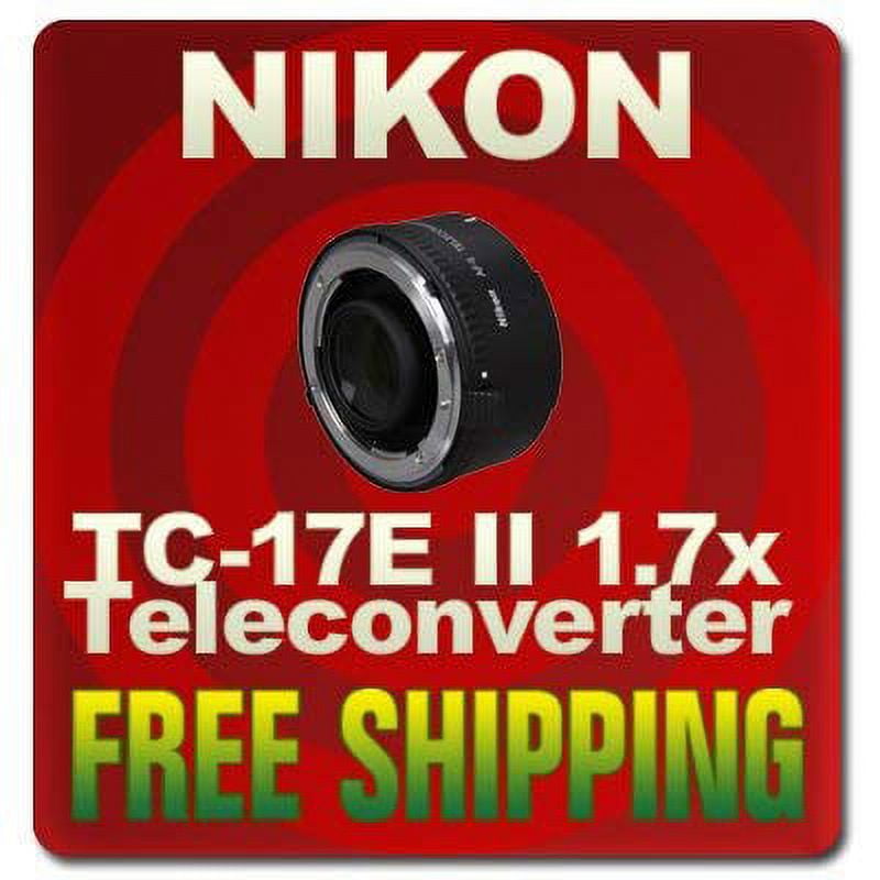 Nikon TC 17E II - Converter - Nikon F - for Nikon D2H, D2HS, D2X, D5300, D70, E3, E3s; F 3, 5 50, 6, 75, 80, F70; N 60, 75; Pronea 600