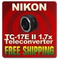 thumbnail image 1 of Nikon TC 17E II - Converter - Nikon F - for Nikon D2H, D2HS, D2X, D5300, D70, E3, E3s; F 3, 5 50, 6, 75, 80, F70; N 60, 75; Pronea 600, 1 of 7