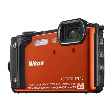Nikon - COOLPIX W300 16.0-Megapixel Waterproof Digital Camera - Orange