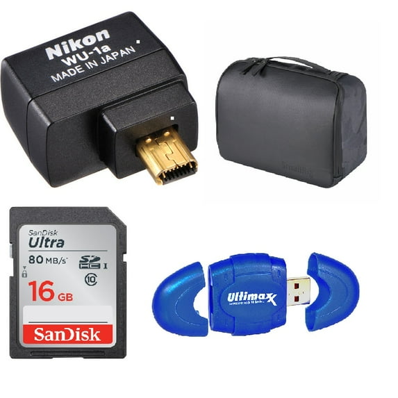 Nikon WU:1a Wireless Mobile Adapter Data Transfer Bundle