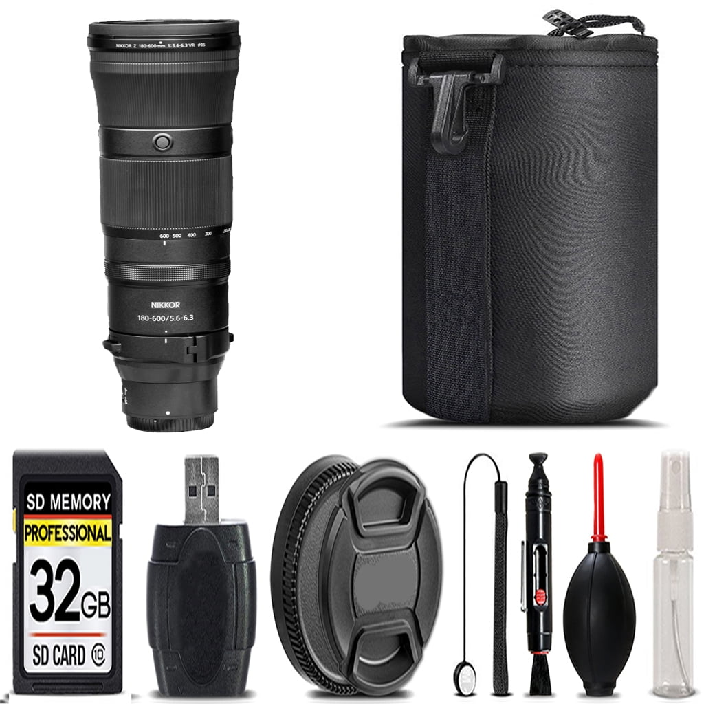 Nikon Z 180-600mm f/5.6-6.3 VR Lens - 32GB Kit (International
