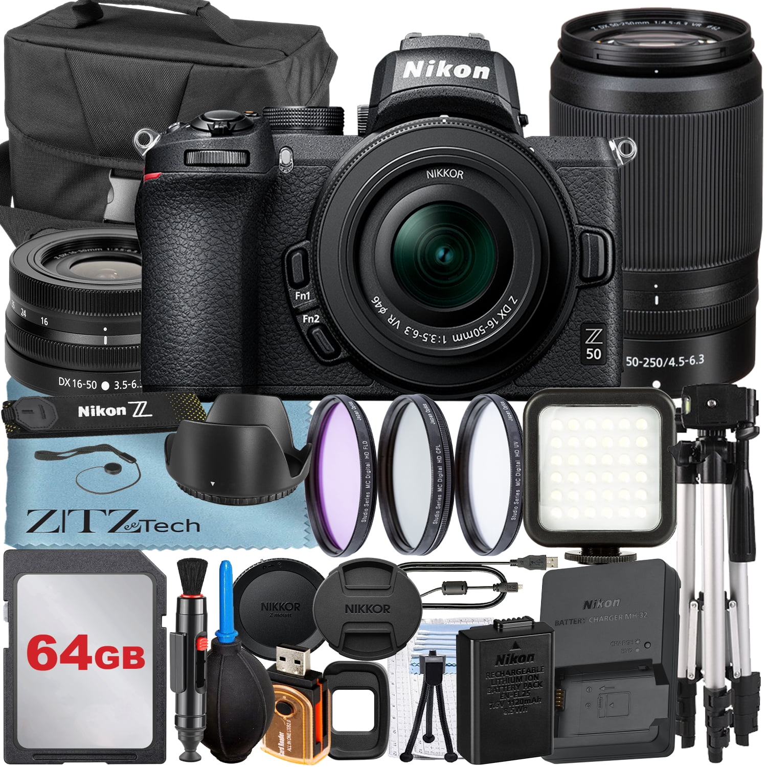 Nikon 50 Kit | Camera accessories for electronics retail - Walmart