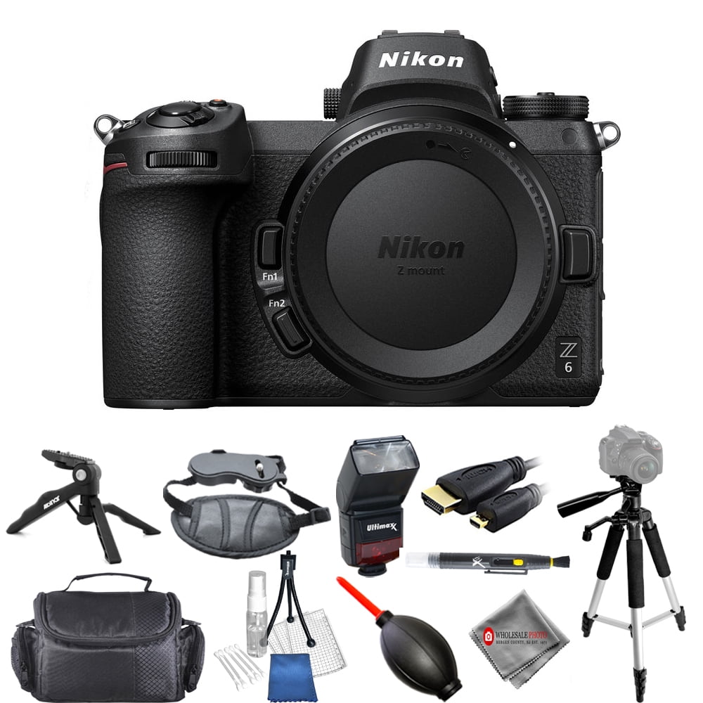 Nikon Z 6 Mirrorless 24.5MP UHD 4K30 Digital Camera (Body Only) #1595 Pro Bundle