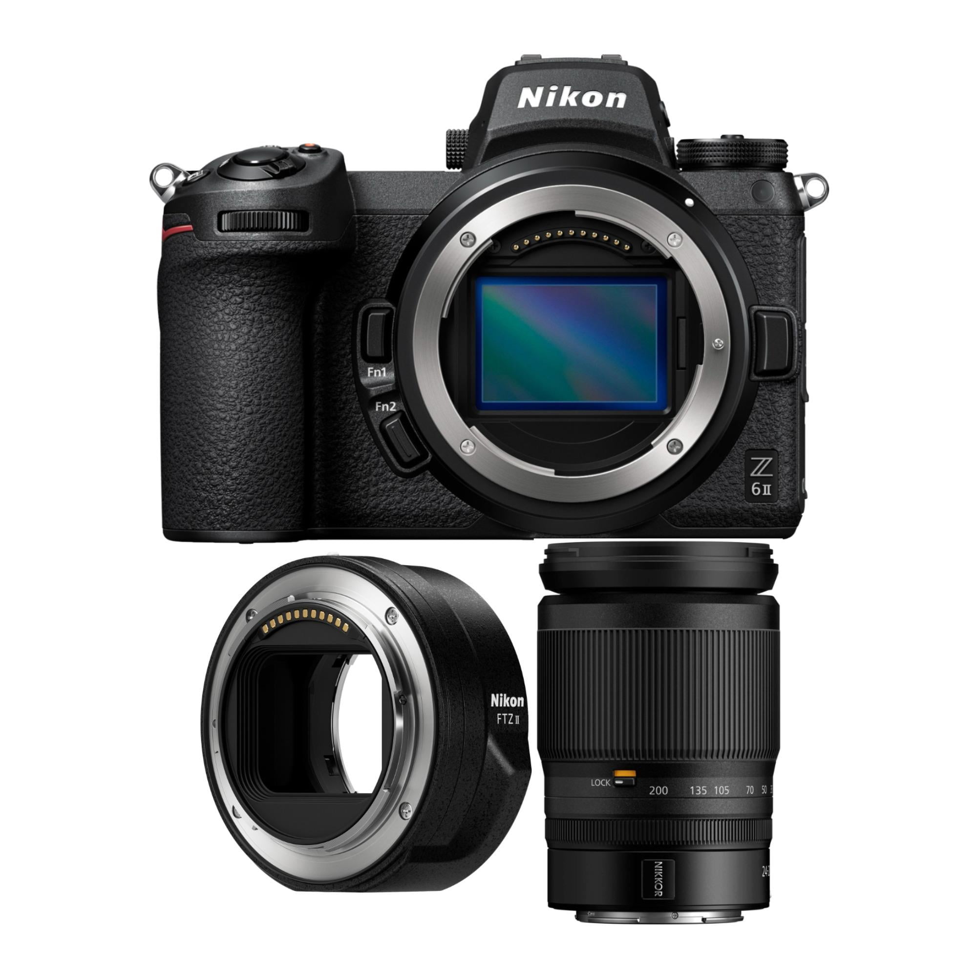 Nikon Z 6II Full-Frame Mirrorless Camera With NIKKOR Z 24-200mm VR Lens ...