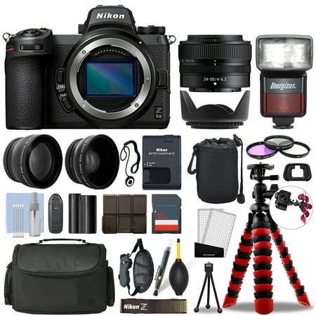 Nikon Z 6II Mirrorless Camera with 24-50mm + 32GB 3 Lens Ultimate Accessory Kit