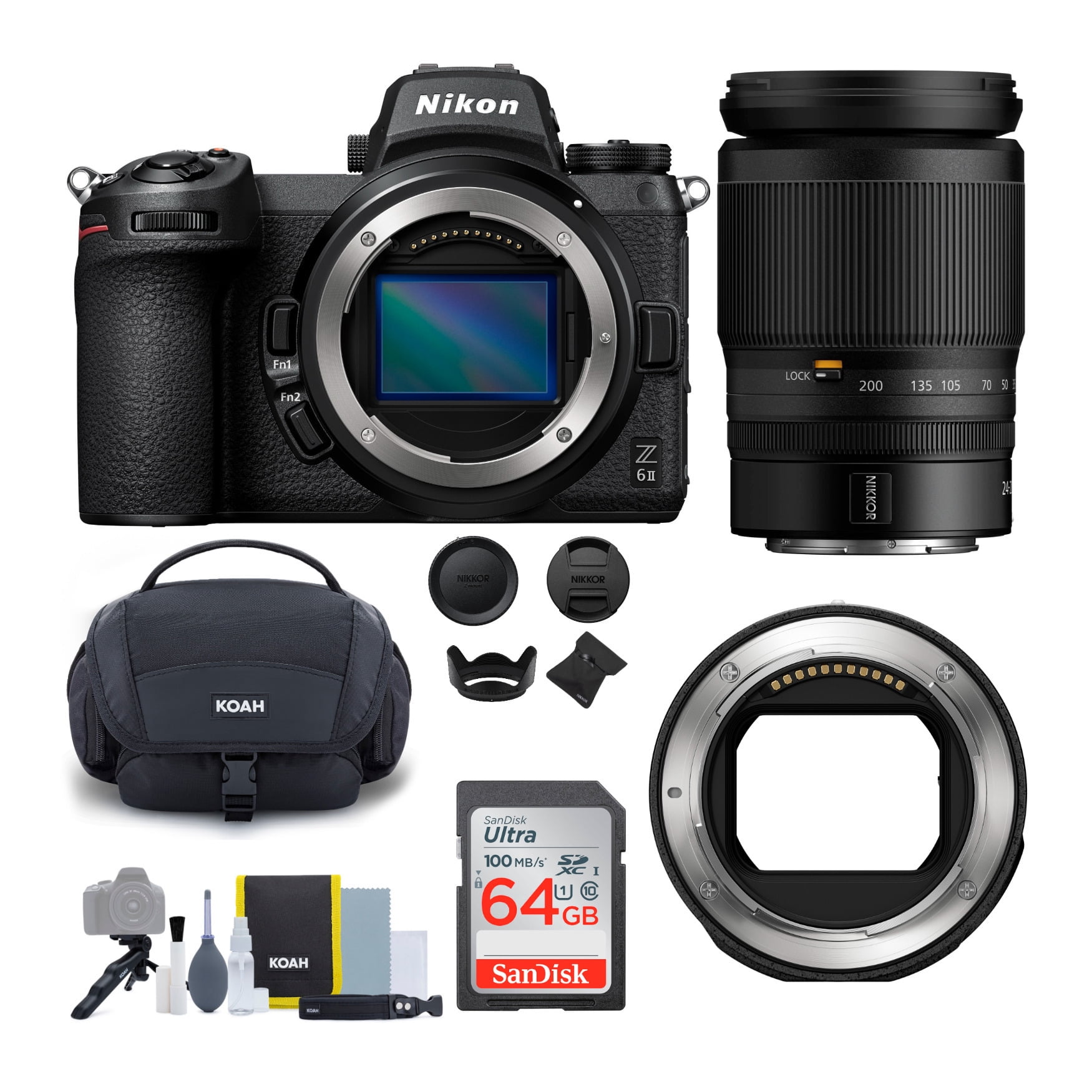 Nikon Z 6II Mirrorless Digital Camera with 24-200mm f/4-6.3 VR