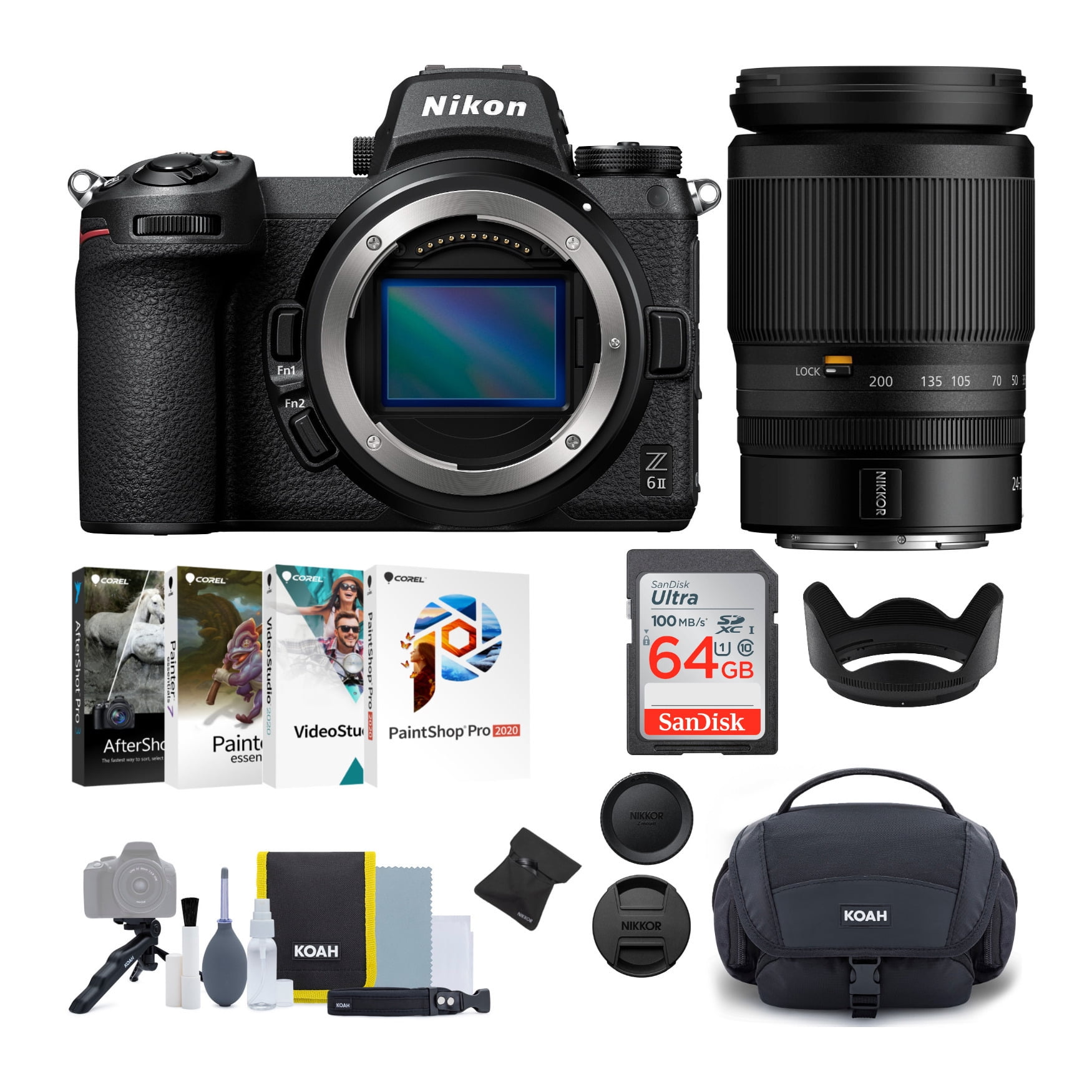 Nikon Z 6II Mirrorless Digital Camera with 24-200mm f/4-6.3 VR