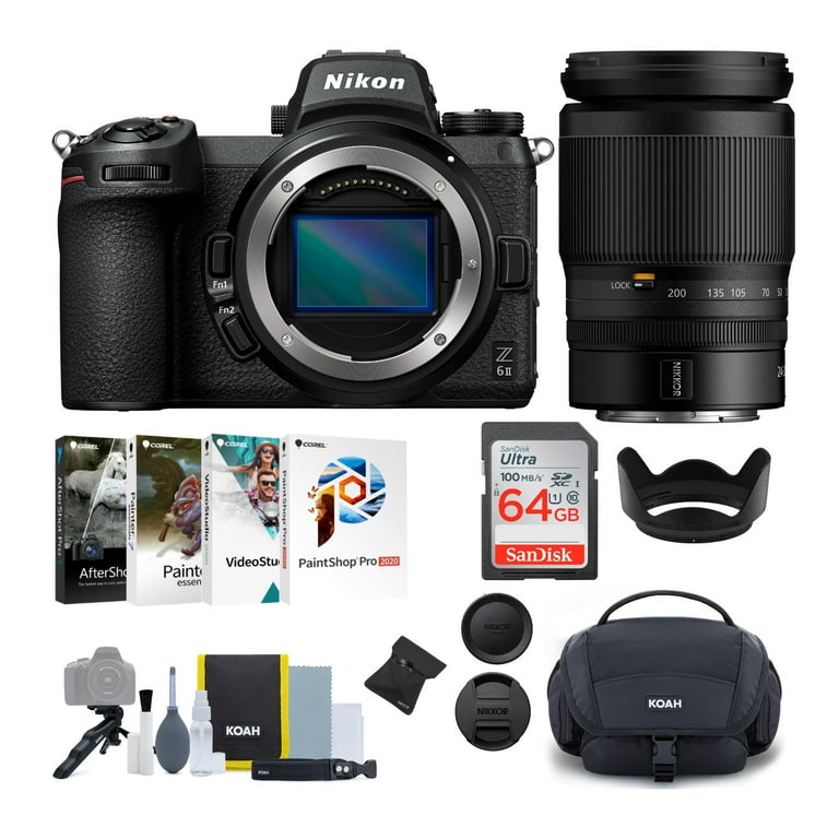 Nikon - Nikon Z 6II ＆ 24-200mm Nikon Z6 II Mirrorless with 24-200mm f/4-6.3 VR Lens + 24mm