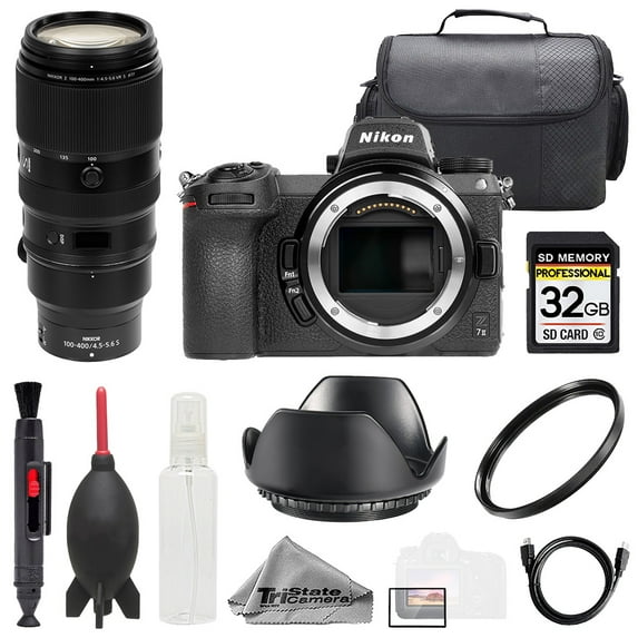 Nikon Z 7II + 100-400mm f/4.5-5.6 VR S Lens +32GB + Bag+ UV Filter- Basic Kit (International Version)