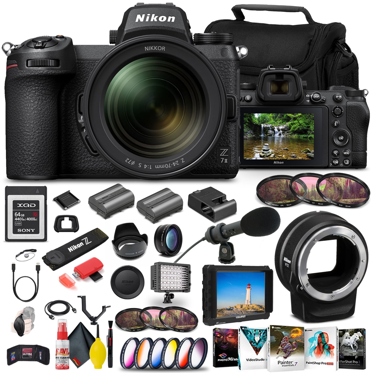 Nikon Z 7II Mirrorless Digital Camera 45.7MP with 2470mm Lens (1656