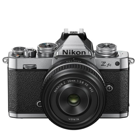 Nikon - Z fc 4K Video Mirrorless Camera w/ NIKKOR Z 28mm f/2.8 - Black/Silver