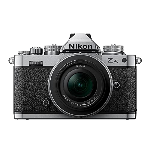 Nikon Z fc DX-Format Mirrorless Camera Body w/NIKKOR Z DX 16-50mm f/3.5-6.3 VR - Silver - image 1 of 5