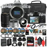 Nikon Z fc Mirrorless Camera Bundle with Z DX 16-50mm & 50-250mm Lenses, FTZ Adapter, 64GB SD Card, Camera Bag, Photo Software & Filter Kit International Model