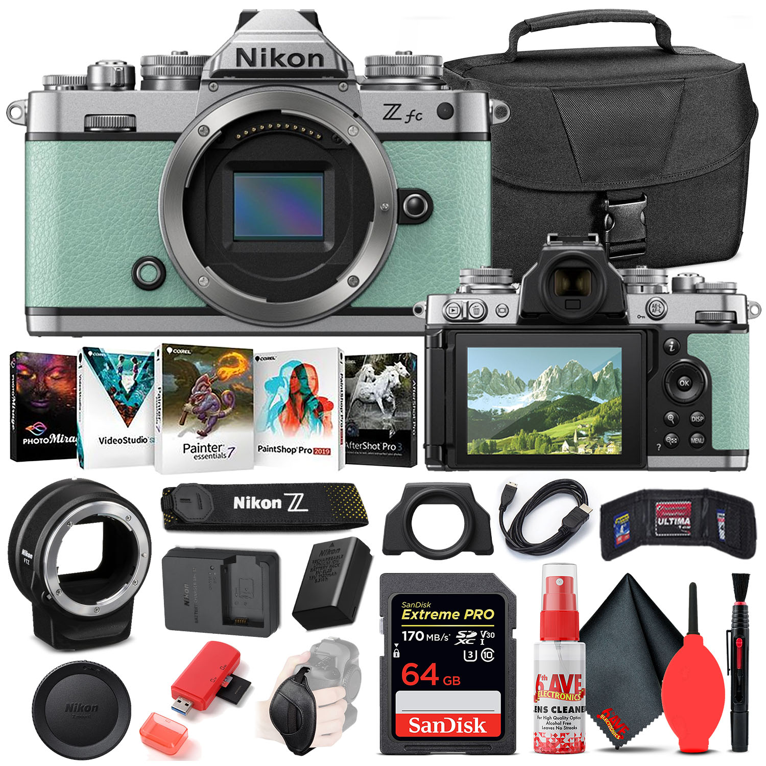 Nikon Z fc Mirrorless Digital Camera (Body Only) (Mint Green
